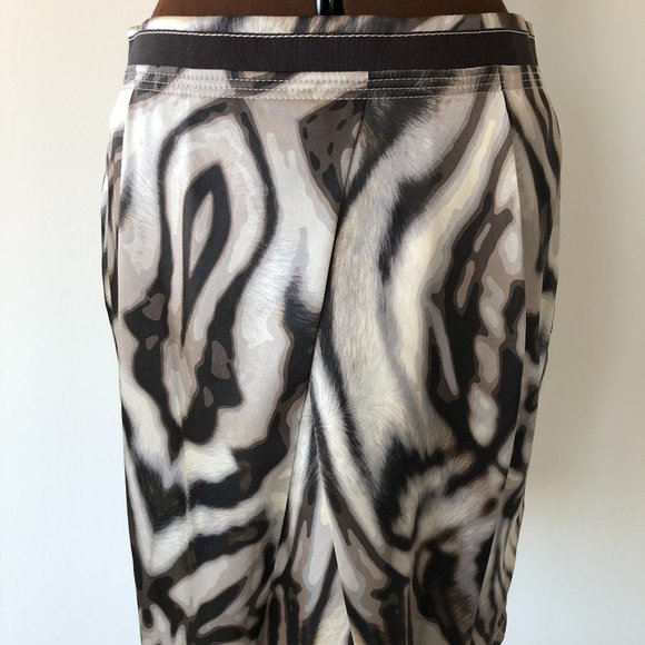 Silk Animal Stripe Pencil Skirt - Picture 1 of 5